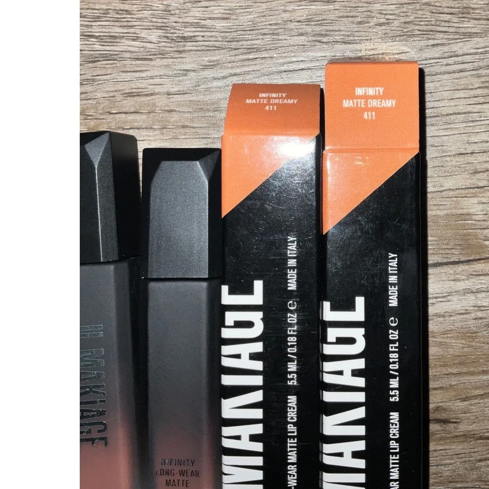 Il Makiage Infinity Matte DREAMY Lip Cream 411 Long-Wear Liquid Lipstick SET